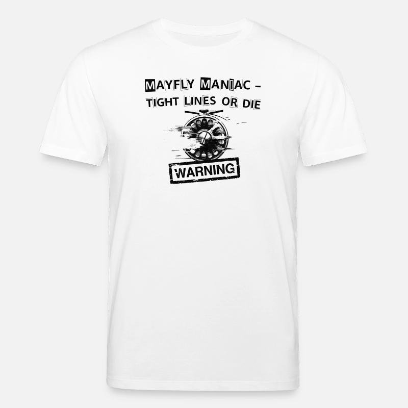 Mayfly Maniac Kampflinien Abschlag - Stanley/Stella Unisex Bio-T-Shirt CREATOR  - Weiß