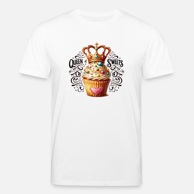Königin der Süßigkeiten Cupcake - Stanley/Stella Unisex Bio-T-Shirt CREATOR  - Weiß