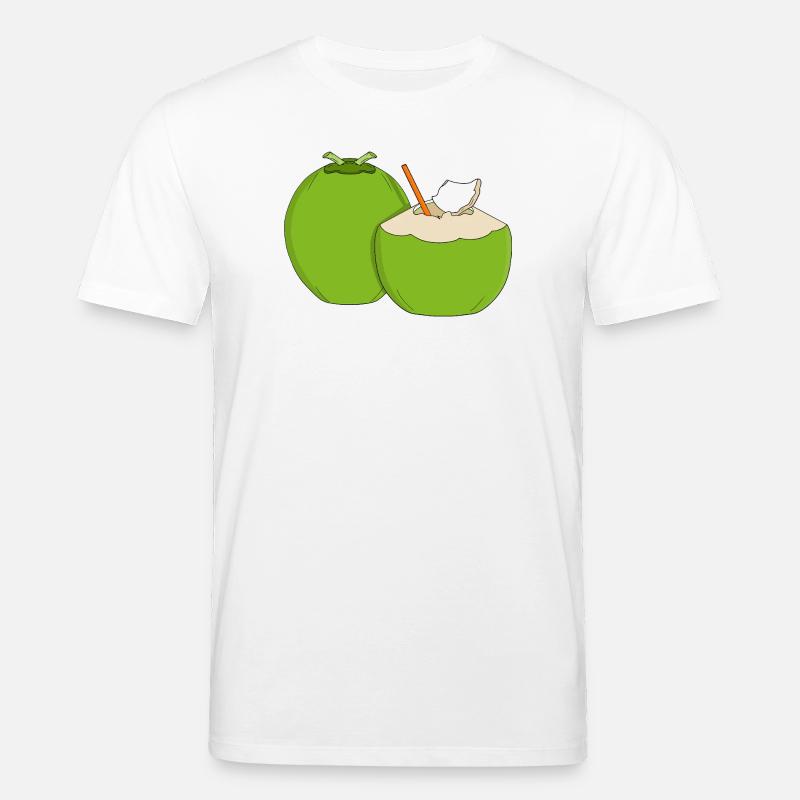 Emerald Coconut Splash - Stanley/Stella Unisex Bio-T-Shirt CREATOR  - Weiß