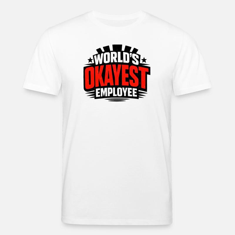 Der beste Mitarbeiter der Welt - Stanley/Stella Unisex Bio-T-Shirt CREATOR  - Weiß