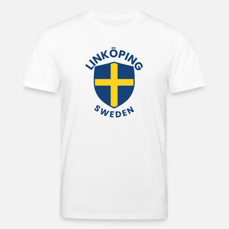Linnköping-Schild Schweden - Stanley/Stella Unisex Bio-T-Shirt CREATOR  - Weiß
