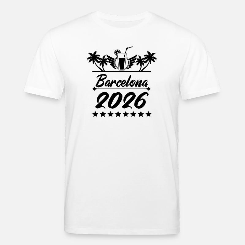 Barcelone 2026 - T-shirt bio CREATOR Stanley/Stella Unisexe - blanc
