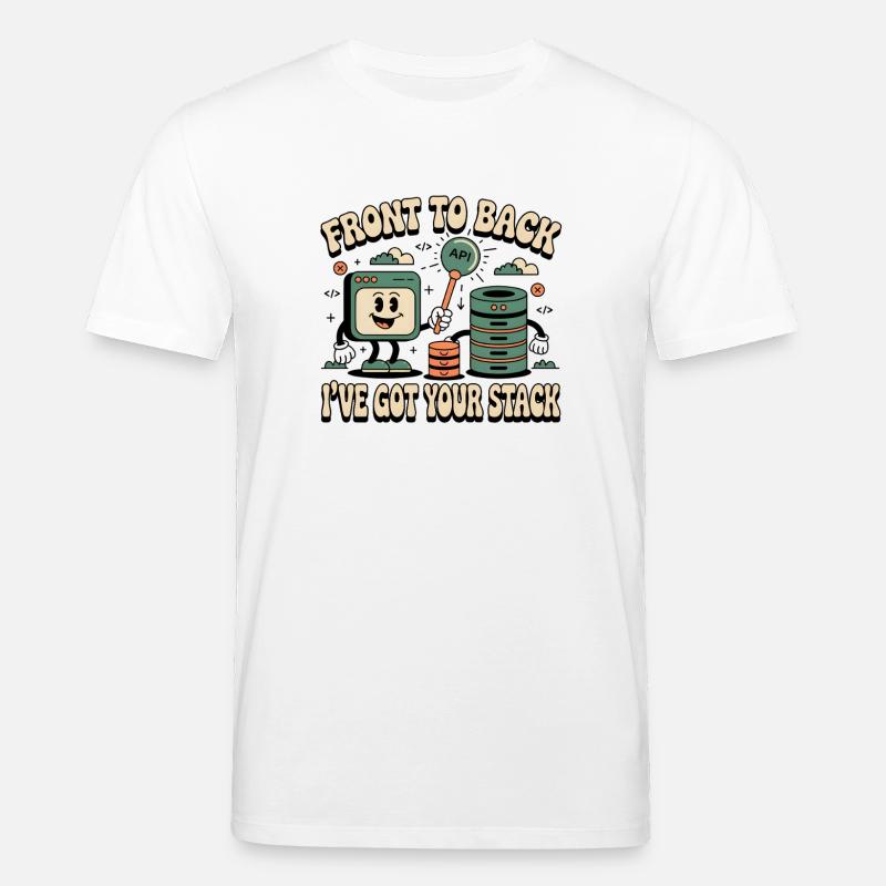 Alusta loppuun: Full Stack -kehittäjät - Stanley/Stella CREATOR unisex luomu-t-paita - valkoinen