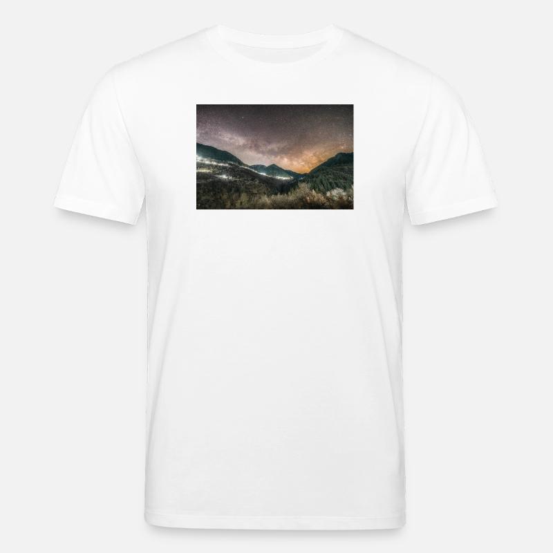 Die Milchstraße oberhalb der Agrafa-Berge - Stanley/Stella Unisex Bio-T-Shirt CREATOR  - Weiß