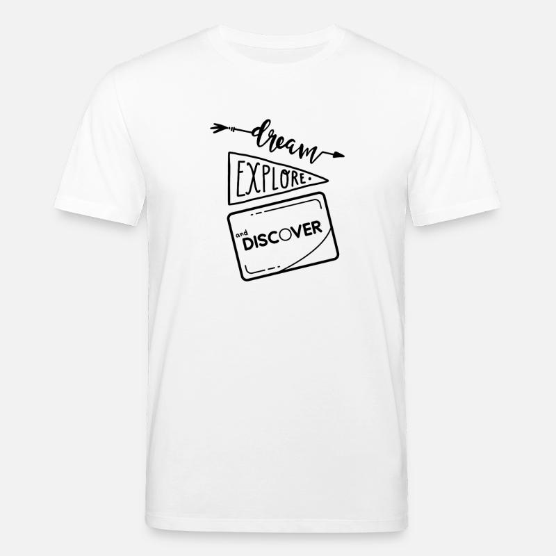 Träumen, entdecken und entdecken 2 - Stanley/Stella Unisex Bio-T-Shirt CREATOR  - Weiß