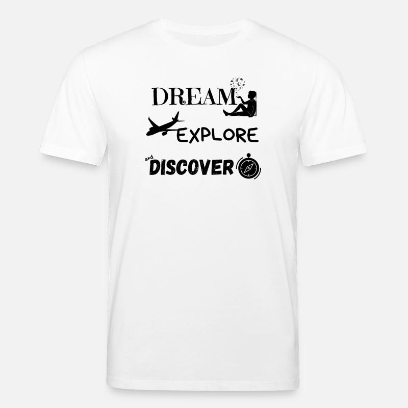 Träumen, entdecken und entdecken 1 - Stanley/Stella Unisex Bio-T-Shirt CREATOR - Weiß