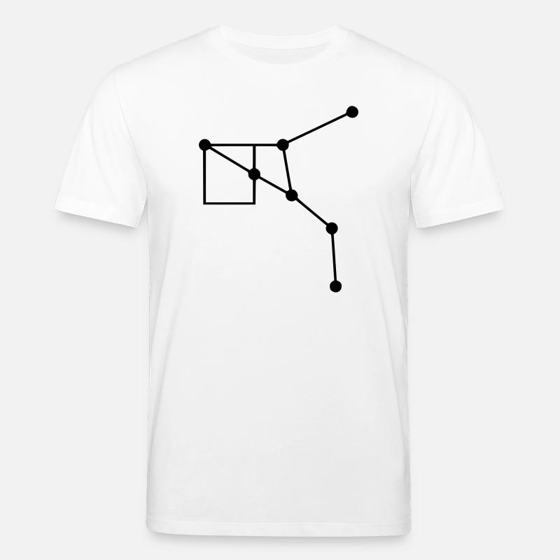 Lignes de géométrie de constellation - T-shirt bio CREATOR Stanley/Stella Unisexe - blanc