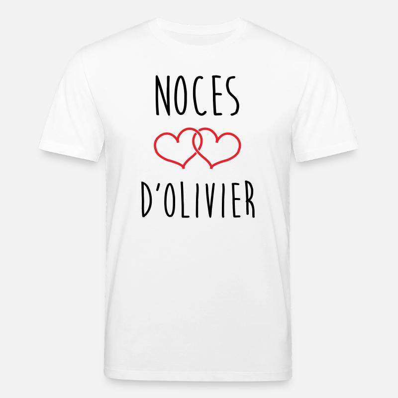 Noces d'Olivier 59 ans de mariage - T-shirt bio CREATOR Stanley/Stella Unisexe - blanc