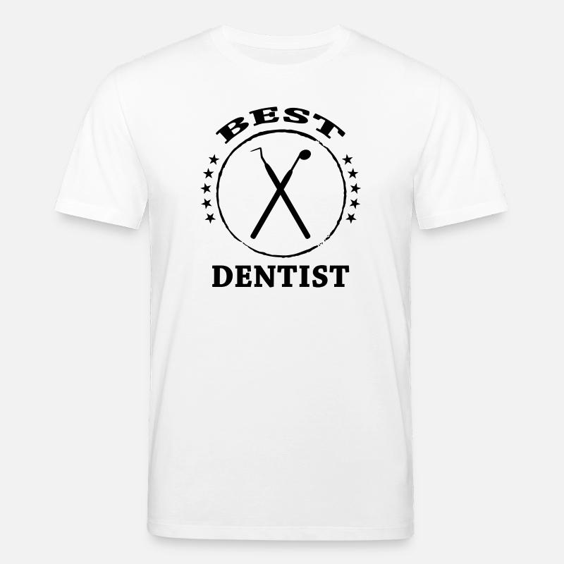Best Dentist Tools Crest - T-shirt bio CREATOR Stanley/Stella Unisexe - blanc