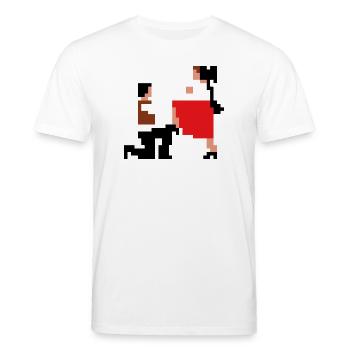 Šij, luby šewco šij... - Stanley/Stella CREATOR Unisex Organic T-Shirt - white - Front - Alina (178cm) & Michal (187cm)