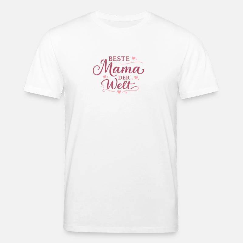 Beste Mama der Welt Geschenk - Stanley/Stella Unisex Bio-T-Shirt CREATOR  - Weiß