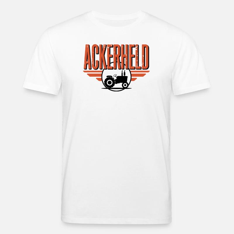  Ackerheld Traktor Bauer Landwirt Landwirtschaft - Stanley/Stella Unisex Bio-T-Shirt CREATOR  - Weiß