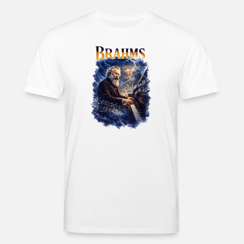 Brahms Klaviersturm - Stanley/Stella Unisex Bio-T-Shirt CREATOR  - Weiß