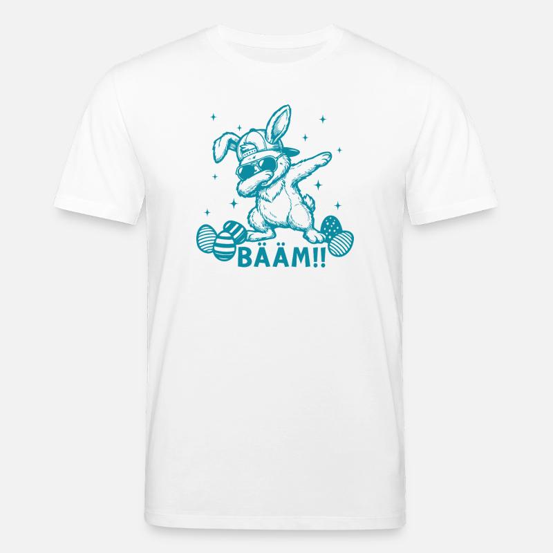Funny Easter Dabbing Easter Bunny Bääm - Stanley/Stella CREATOR Unisex Organic T-Shirt - white