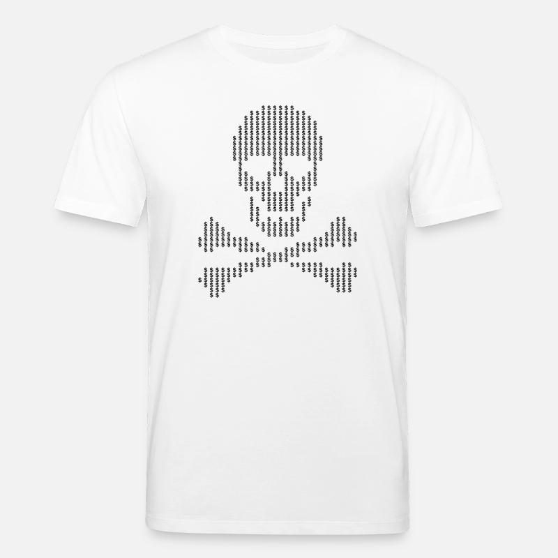 Points de dollar en forme de crâne en os croisés - T-shirt bio CREATOR Stanley/Stella Unisexe - blanc