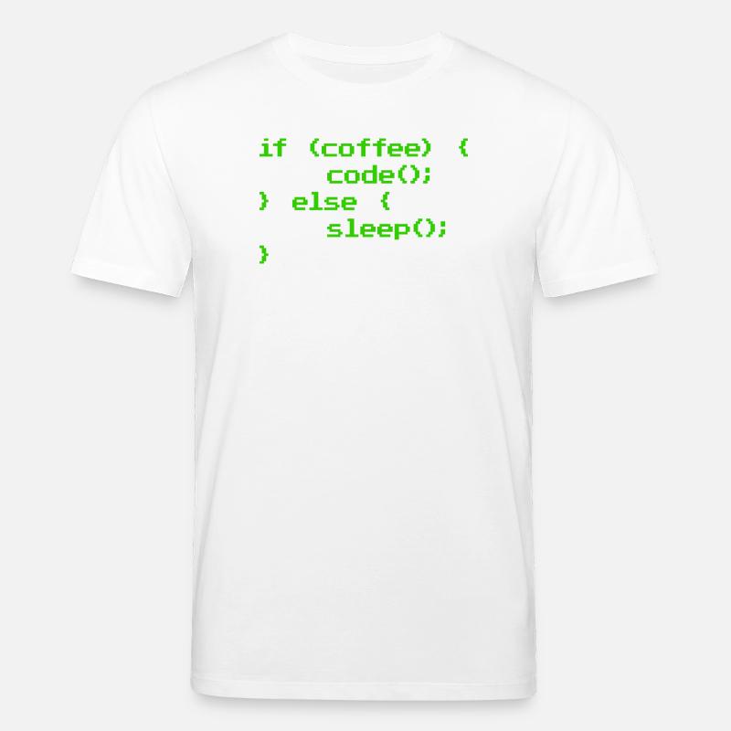 No Coffee No Code Programmer Computer Scientist - Stanley/Stella CREATOR Unisex Organic T-Shirt - white