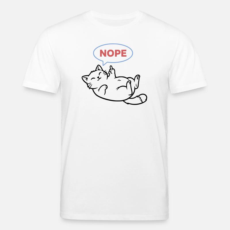 Chat rieur : Pas majeur - T-shirt bio CREATOR Stanley/Stella Unisexe - blanc