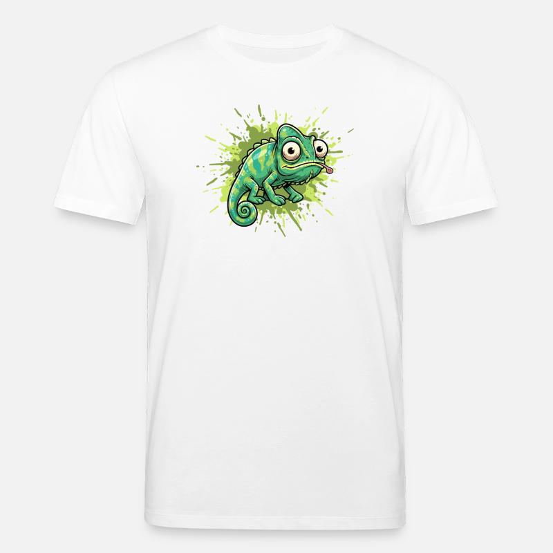 Éclaboussure de graffiti caméléon - T-shirt bio CREATOR Stanley/Stella Unisexe - blanc