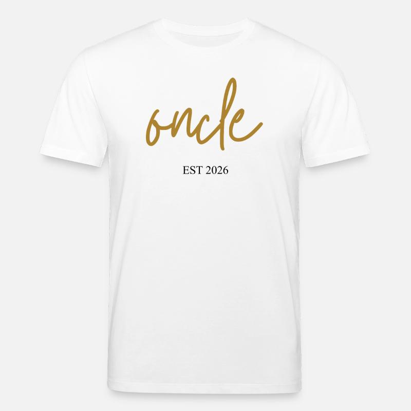 Onkel ist 2026 - Stanley/Stella Unisex Bio-T-Shirt CREATOR  - Weiß