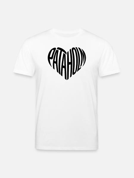 Pataholm Heart Font - Stanley/Stella CREATOR Unisex Organic T-Shirt - white