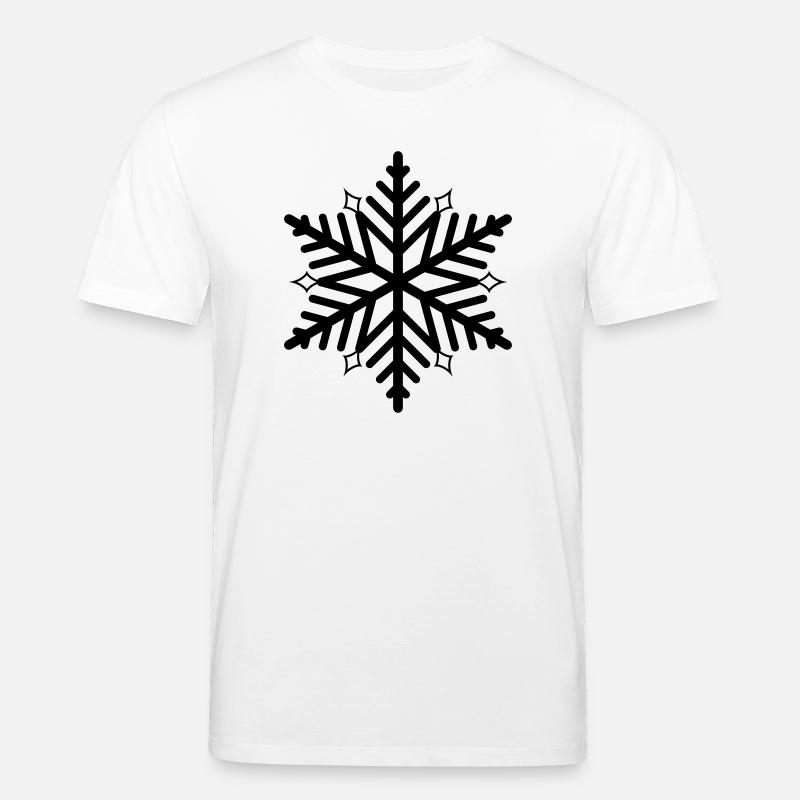 flake Schneeflocke Schnee Flocke - Stanley/Stella Unisex Bio-T-Shirt CREATOR  - Weiß