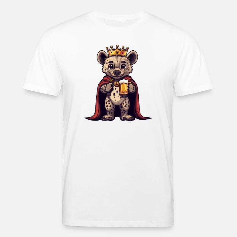 Hyäne Bier König - Stanley/Stella Unisex Bio-T-Shirt CREATOR  - Weiß