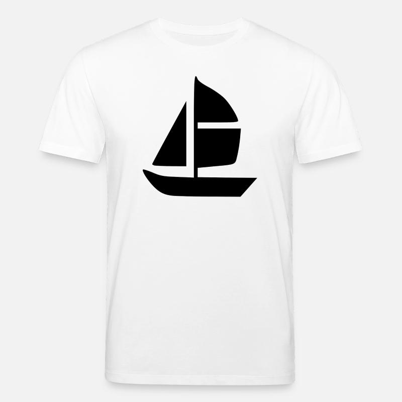 Segelboot Segelschiff segeln Geschenk - Stanley/Stella Unisex Bio-T-Shirt CREATOR  - Weiß