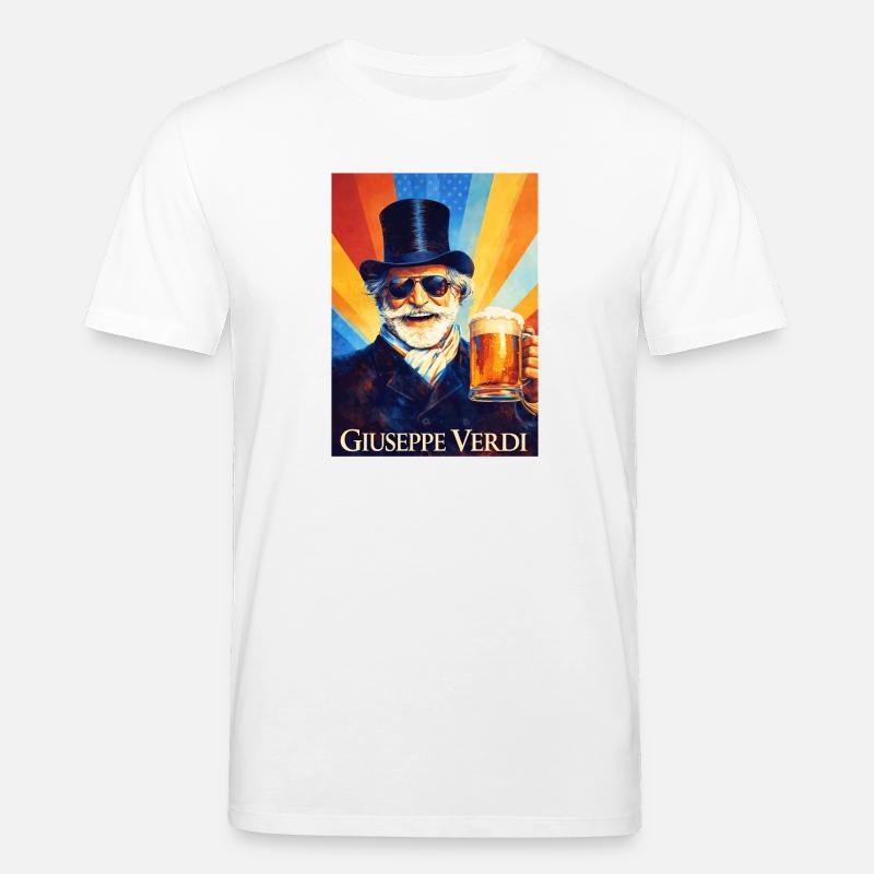 Giuseppe Verdi - Maglietta ecologica unisex CREATOR di Stanley/Stella - bianco