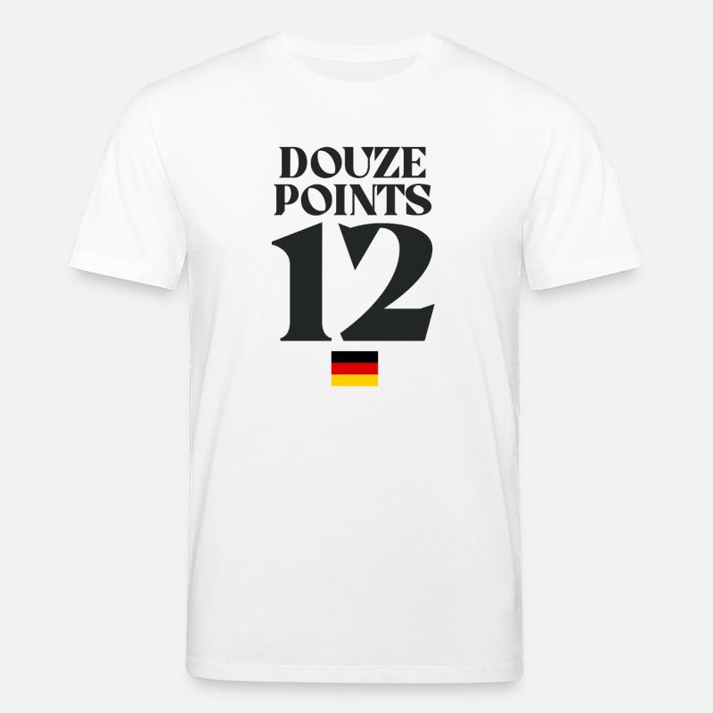 Douze points 12 Allemagne Eurovision - T-shirt bio CREATOR Stanley/Stella Unisexe - blanc