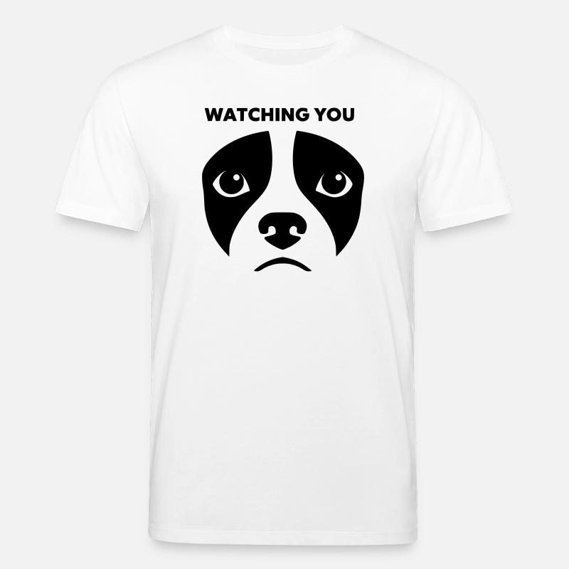 Dog View te regardant dire - T-shirt bio CREATOR Stanley/Stella Unisexe - blanc