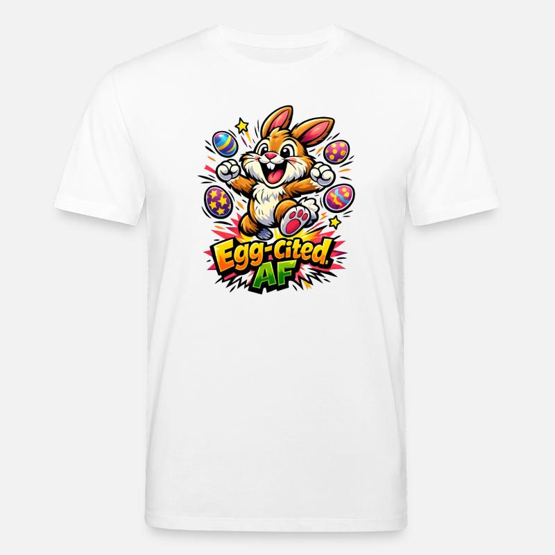 Bunny Bunny Spring Summer Easter Garden - Stanley/Stella CREATOR Unisex Organic T-Shirt - white