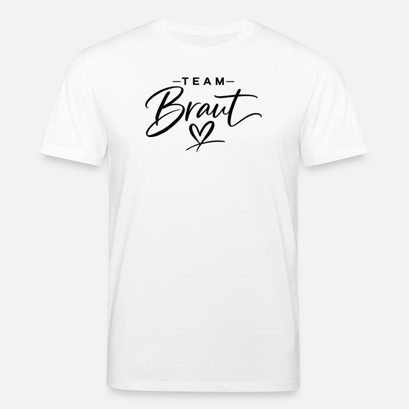 Team Braut - Stanley/Stella Unisex Bio-T-Shirt CREATOR  - Weiß