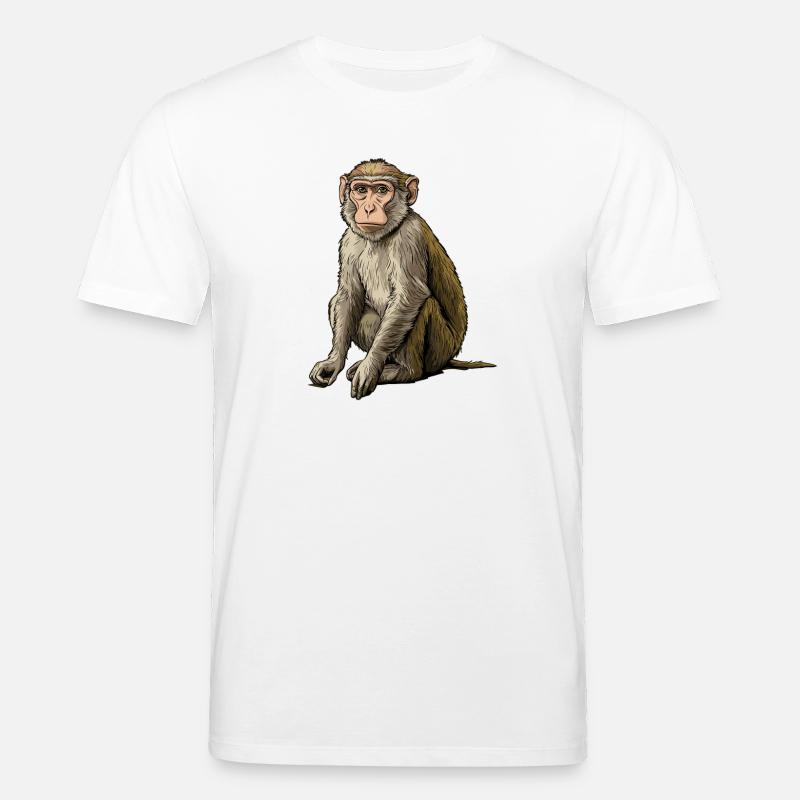 Macaque Macaque - Stanley/Stella CREATOR unisex luomu-t-paita - valkoinen