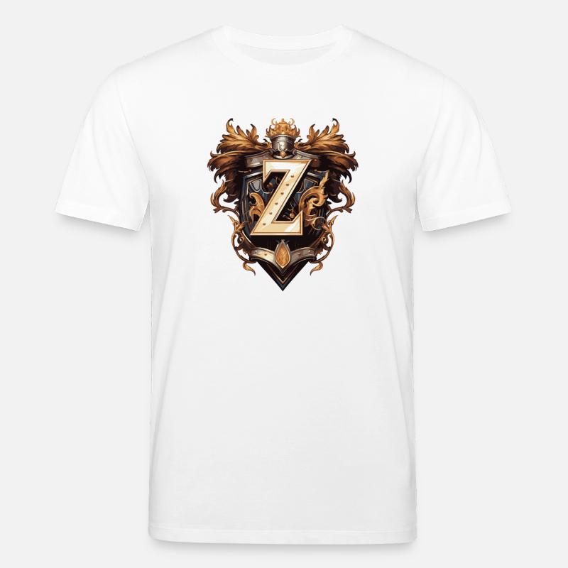 Z Buchstabe Name Krone - Stanley/Stella Unisex Bio-T-Shirt CREATOR  - Weiß