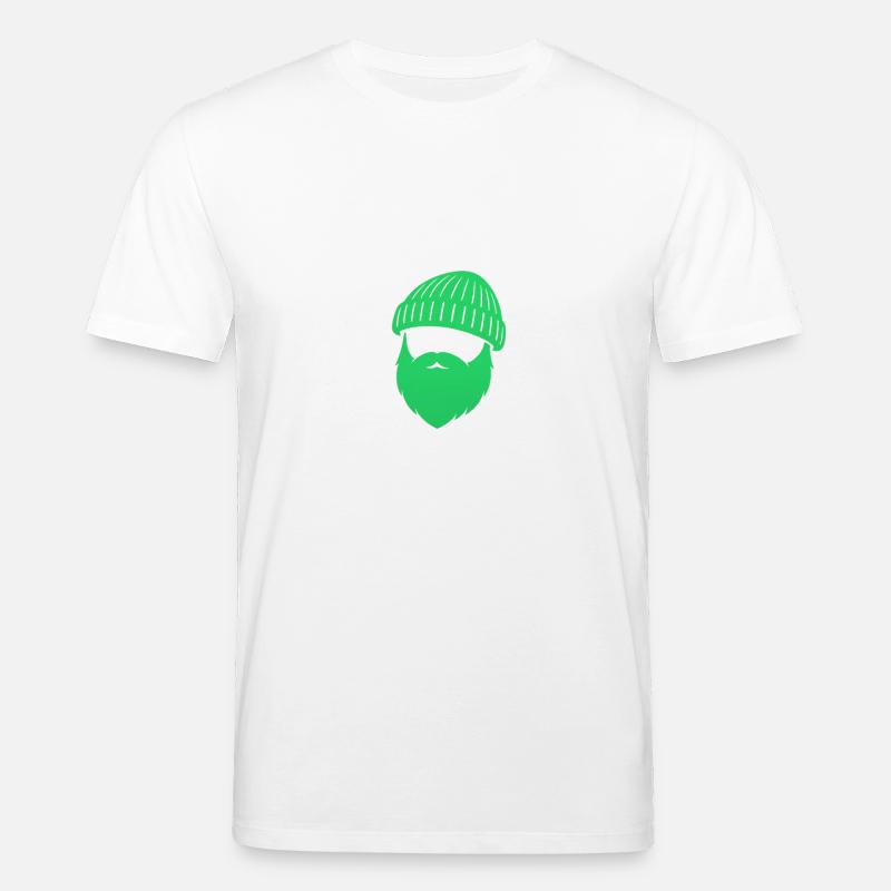 Beanie Bart Design – Maritimer Streetstyle - Stanley/Stella Unisex Bio-T-Shirt CREATOR - Weiß