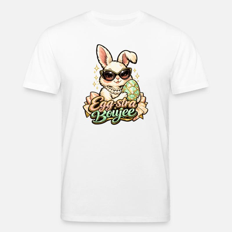 Egg-stra Boujee Osterhase Ostern - Stanley/Stella Unisex Bio-T-Shirt CREATOR  - Weiß