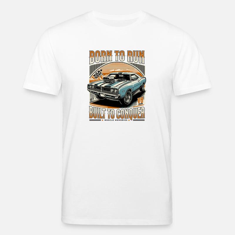 Né pour courir, construit pour conquérir - T-shirt bio CREATOR Stanley/Stella Unisexe - blanc