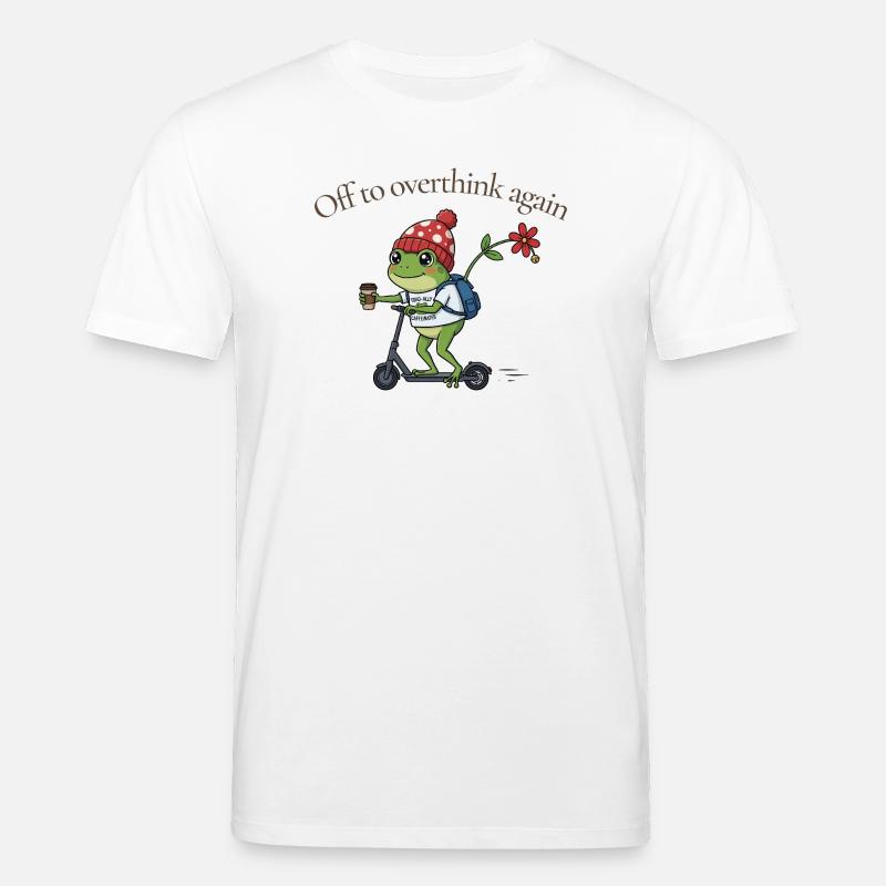 Toad-ally caffeinated frog - Stanley/Stella CREATOR Unisex Organic T-Shirt - white