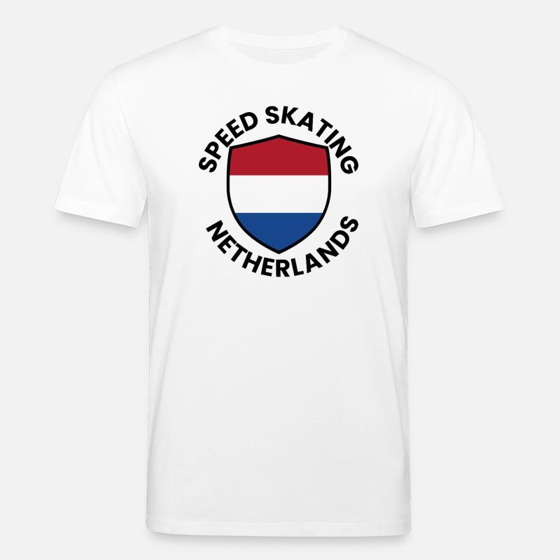 Speedskate Netherlands Shield - Stanley/Stella Unisex Bio-T-Shirt CREATOR  - Weiß