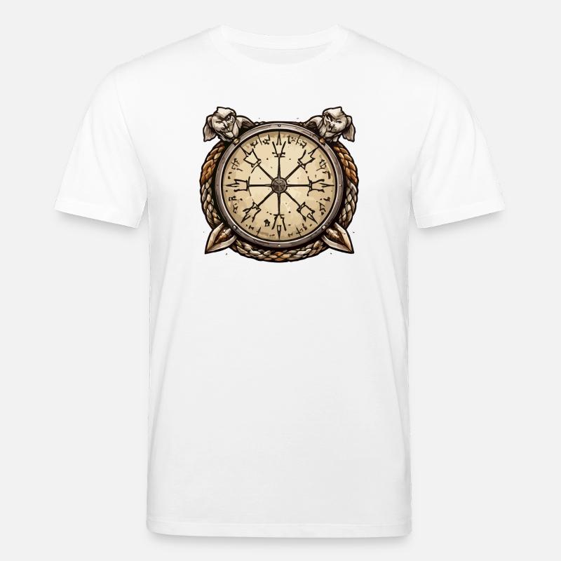 Nautischer Kompass Wikinger - Stanley/Stella Unisex Bio-T-Shirt CREATOR  - Weiß