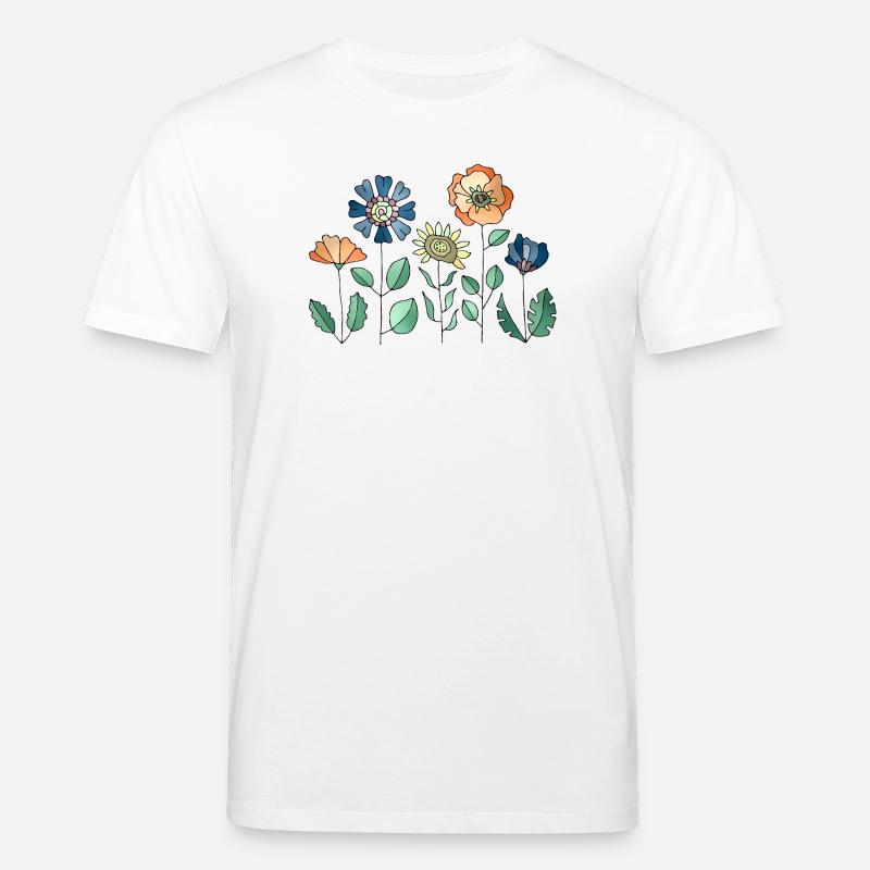 Blumen - Stanley/Stella Unisex Bio-T-Shirt CREATOR  - Weiß