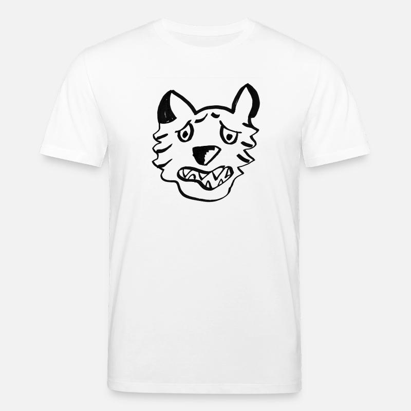 Black Wolf Graffiti-Linien - Stanley/Stella Unisex Bio-T-Shirt CREATOR  - Weiß