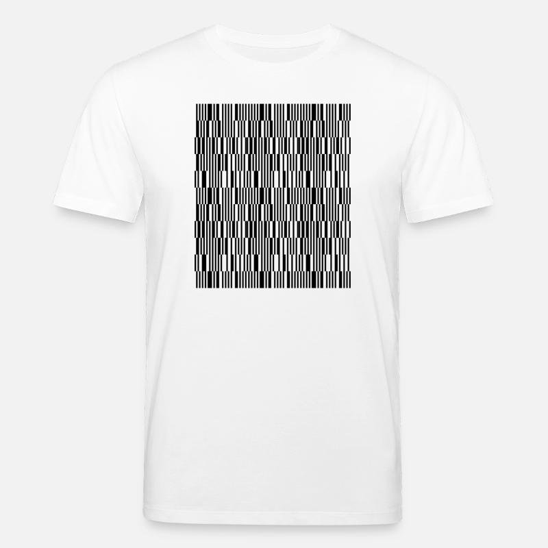 Conception de lignes géométriques - T-shirt bio CREATOR Stanley/Stella Unisexe - blanc