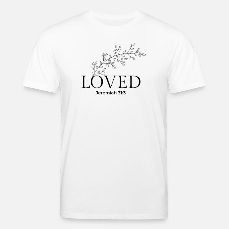 Jérémie aimée 31:3 - Amour éternel chrétien - T-shirt bio CREATOR Stanley/Stella Unisexe - blanc