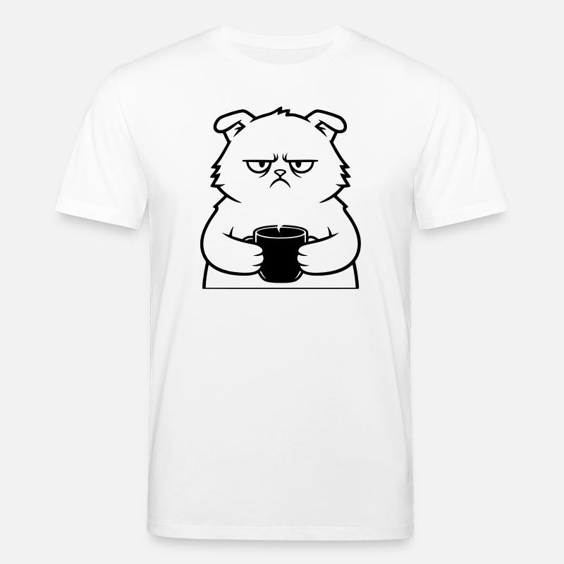 Plan du café Nasty Cat - T-shirt bio CREATOR Stanley/Stella Unisexe - blanc