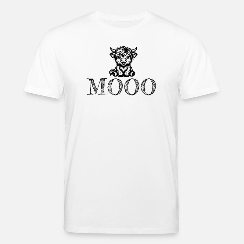 Niedliches Kuhdesign Mooo - Stanley/Stella Unisex Bio-T-Shirt CREATOR  - Weiß