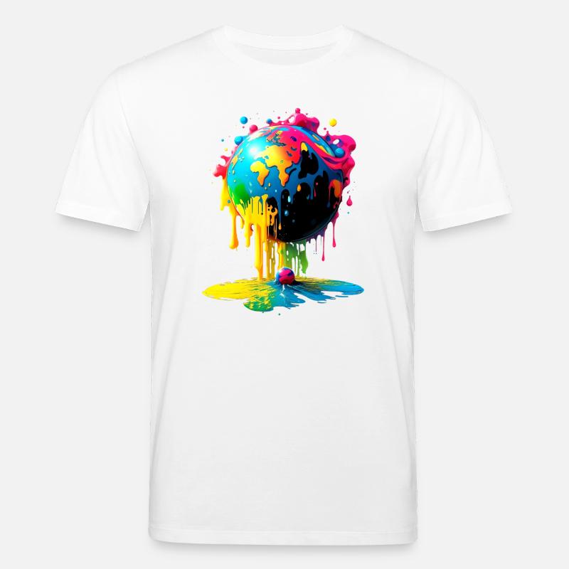 Globe - Terre - Globe - T-shirt bio CREATOR Stanley/Stella Unisexe - blanc