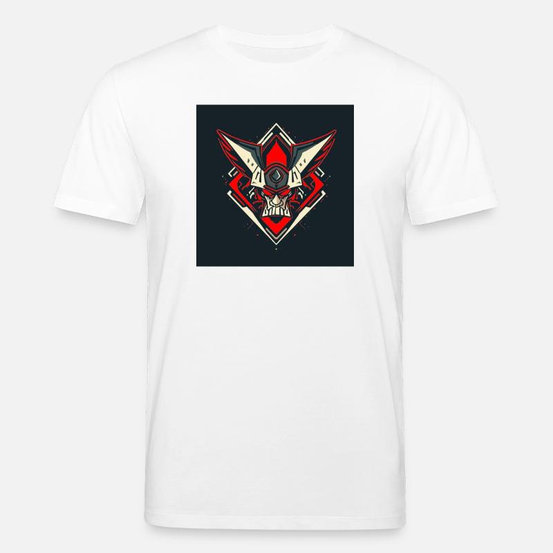 Schädel-Krieger-Emblem - Stanley/Stella Unisex Bio-T-Shirt CREATOR  - Weiß