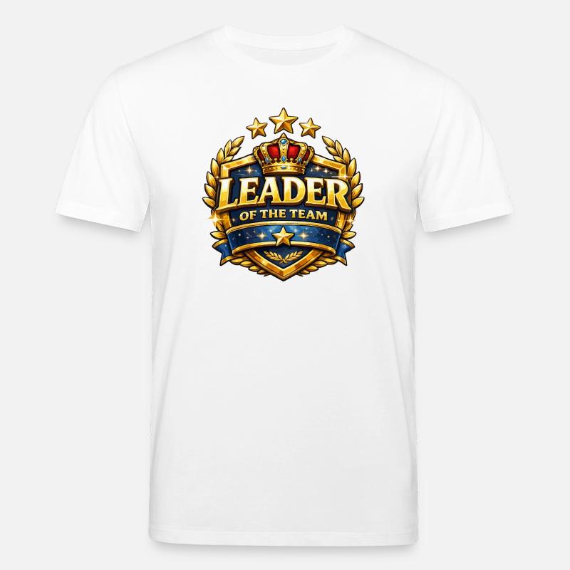Chef de l’équipe Crown Badge - T-shirt bio CREATOR Stanley/Stella Unisexe - blanc