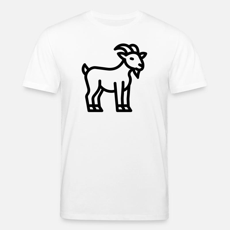 Ziege - Stanley/Stella Unisex Bio-T-Shirt CREATOR  - Weiß
